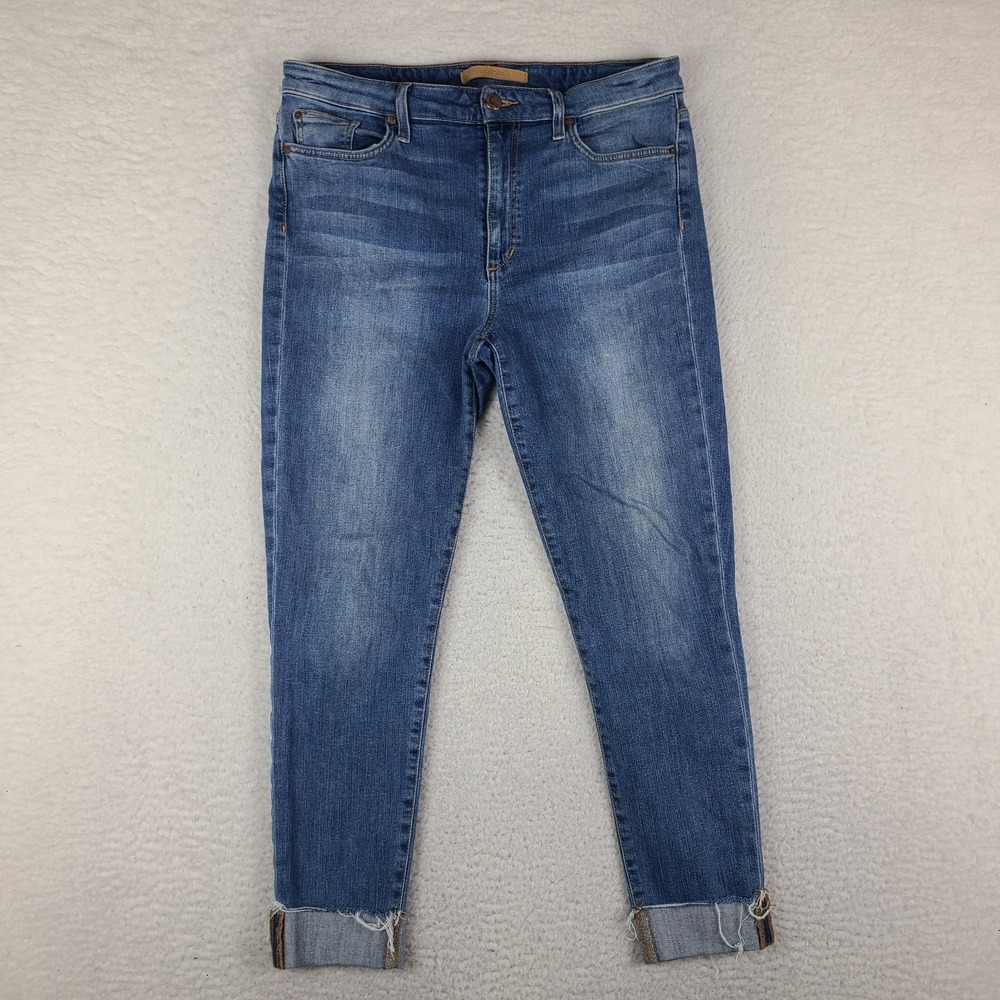 Joe's Jeans Womens 32x26 Blue Flawless The Charlie High Rise Skinny Crop Shondra